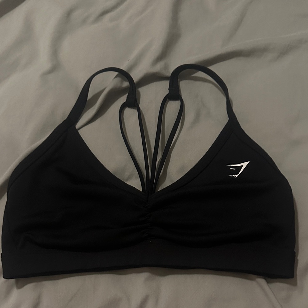 Gymshark Black Strappy Sports Bra